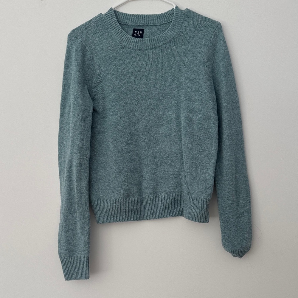 GAP Women's Teal Crew Neck Sweater